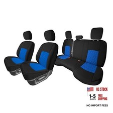 Custom Fit Car Seat Covers Specifically Made for Dodge Full Set Blue Neoprene
