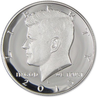 2015 S Kennedy Half Dollar Choice Proof Silver 50c Coin