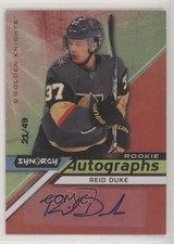 2020-21 Upper Deck Synergy Rookie Red 21/49 Reid Duke #AR-RD Auto 0w8