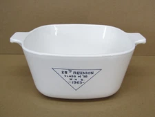 Vintage Corning 1963 Martinsburg High School 25th Reunion Casserole Dish