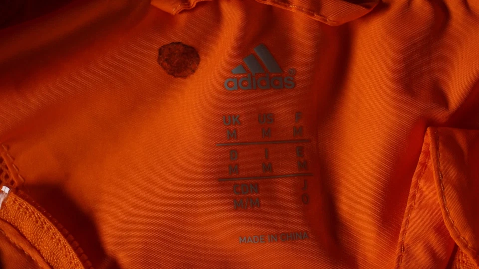 Adidas Boston Marathon Jacket Mens Medium Orange 2014 BAA 118th Windbreaker - Image 4 of 4