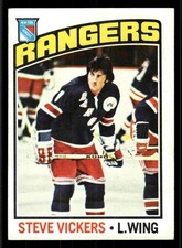 1976-77 Topps Steve Vickers #75 - New York Rangers