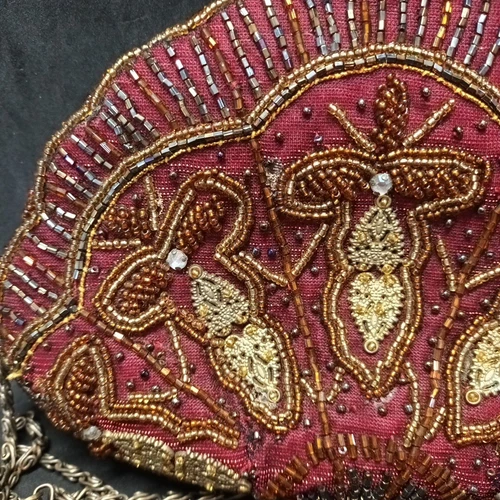 Bolso de hombro con cuentas - algunos daños - Imagen 2 de 12