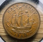 Photo of a 1960 Elizabeth II Half Penny from an eBay listing that sold on May 10, 2026