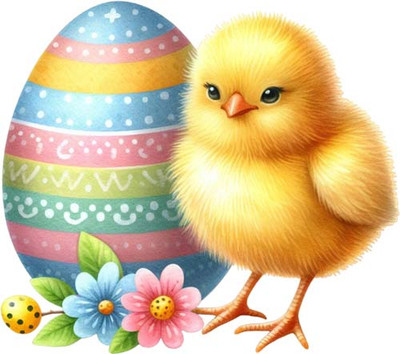 Aquarell Ostern Huhn Wandbild Schlafzimmer Laptop Vinyl Aufkleber Abziehbild 6 Größen
