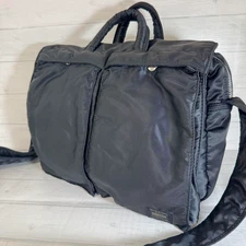 PORTER Tanker Black 2Way Helmet Bag Yoshida Japan Shoulder Tote Used