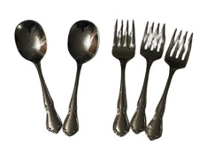 Oneidacraft Deluxe Chateau Stainless 5 Pcs Baby and Youth Set Flatware