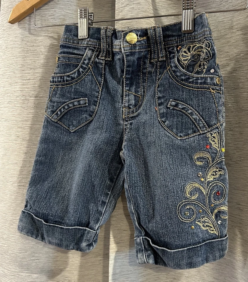 Pantalones vaqueros vintage Hannah Montana bordados talla 6 Foto 2 de 4