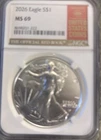 2026 American Silver Eagle MS-69 NGC Graded