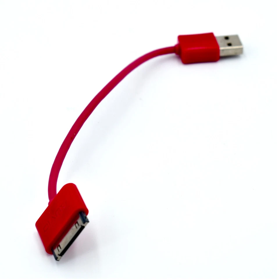 Sincronización/carga USB-A a 30 pines, rosa, 5" l, Auvio Foto 4 de 4