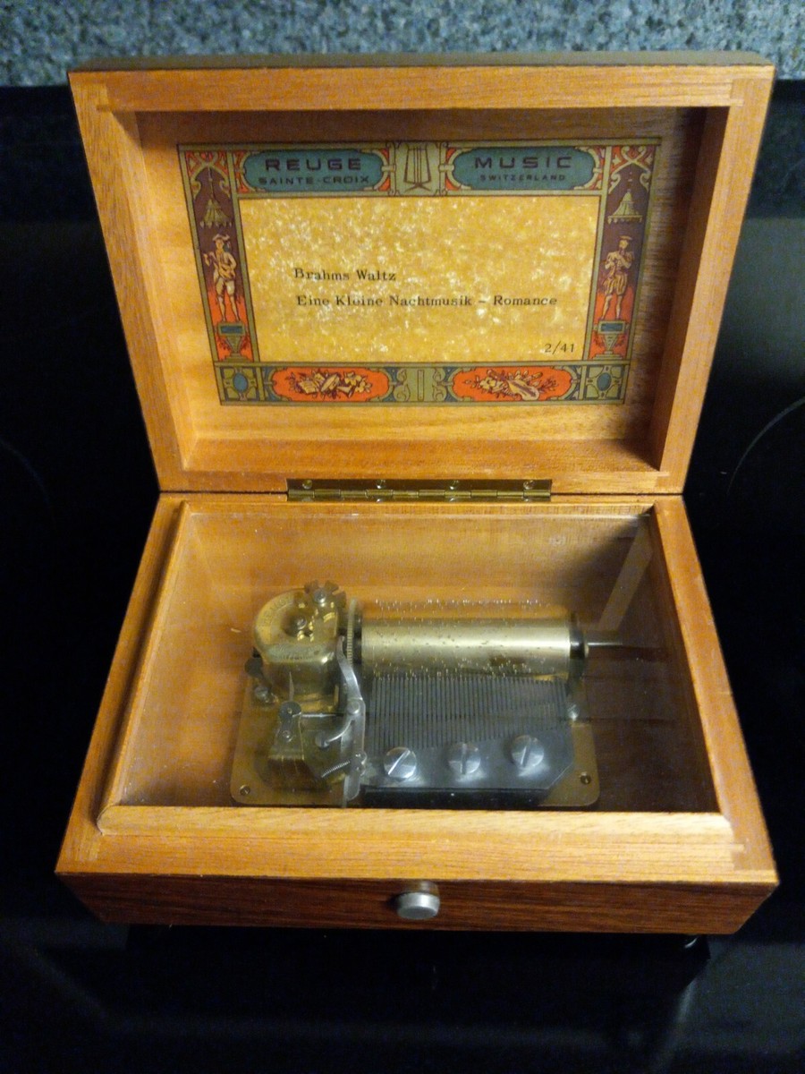 Reuge Music Box Switzerland Sainte Croix 2/41 Brahms Waltz Reuge Music Box Switzerland Sainte Croix 2/41 Brahms Waltz