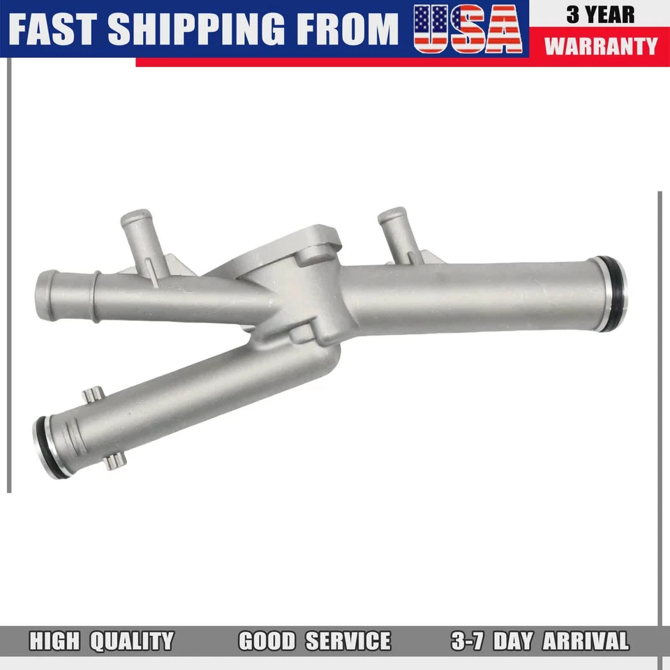 03H121117A Para Audi Q7 VW Passat Touareg CC 3.6L Carcasa Termostato Plateado EE. UU. Foto 2 de 4