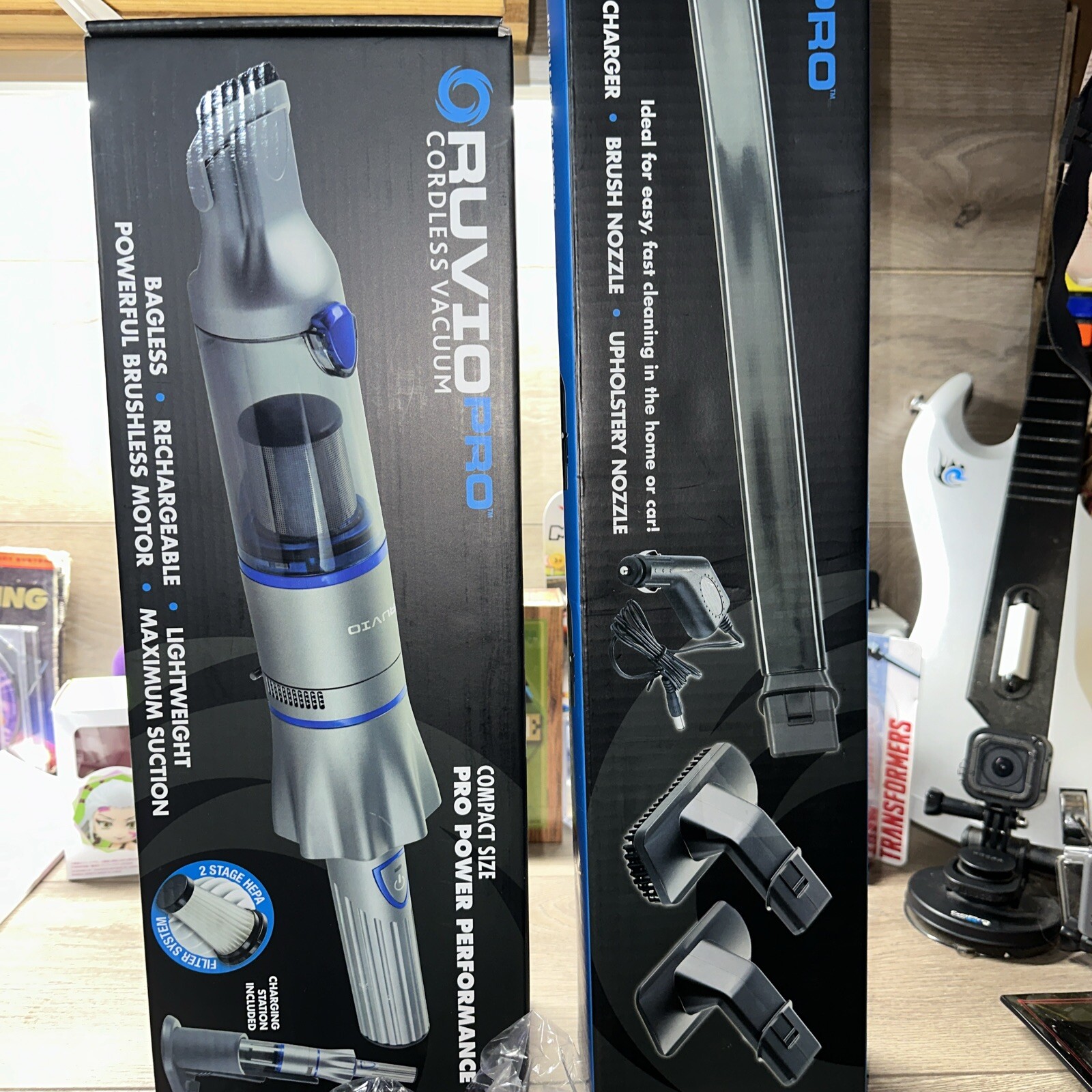 Ruvio PRO Cordless Hand Vacuum 17” Portable Vacuum Cleaner for Home and