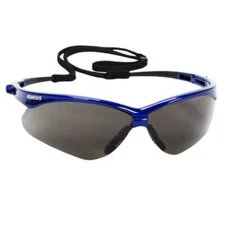 (3 PAIR) KLEENGUARD NEMESIS SAFETY GLASSES SMOKE ANTI-FOG LENS BLUE FRAME 47387