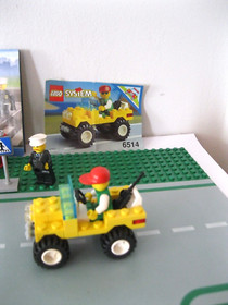Lego City 4x Sets 3179 60001 8401 6514 + 3x Road Plates Complete + BA