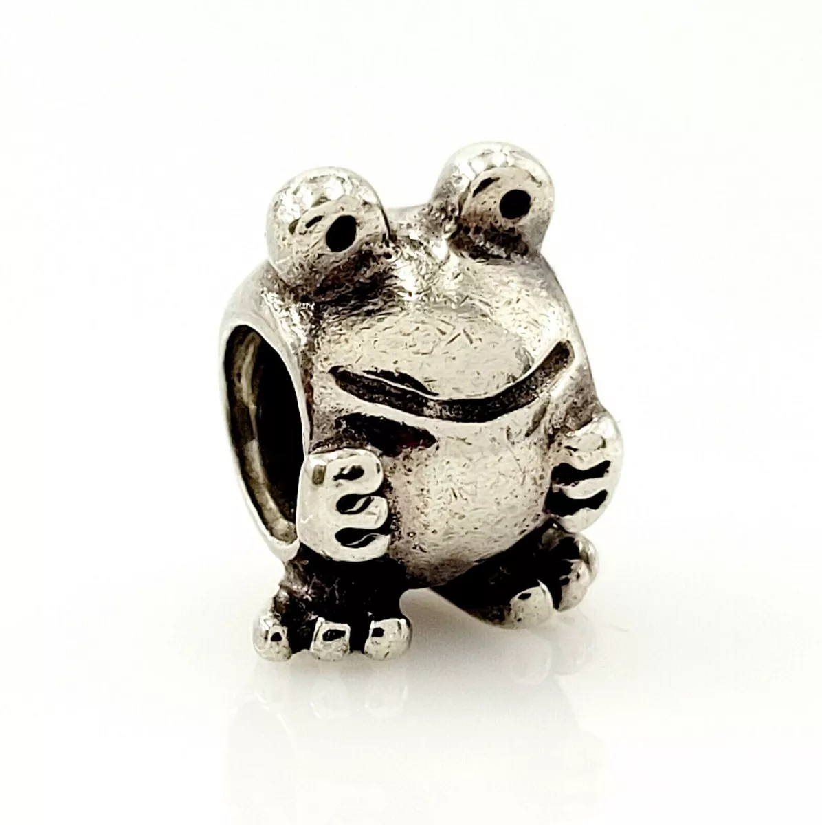 Vintage Patina PANDORA Sterling Silver Frog Charm Bead 790247 eBay