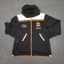 West Tigers Jumper Womens 14 Black NRL Track Long Sleeve Winter Steeden Size 14