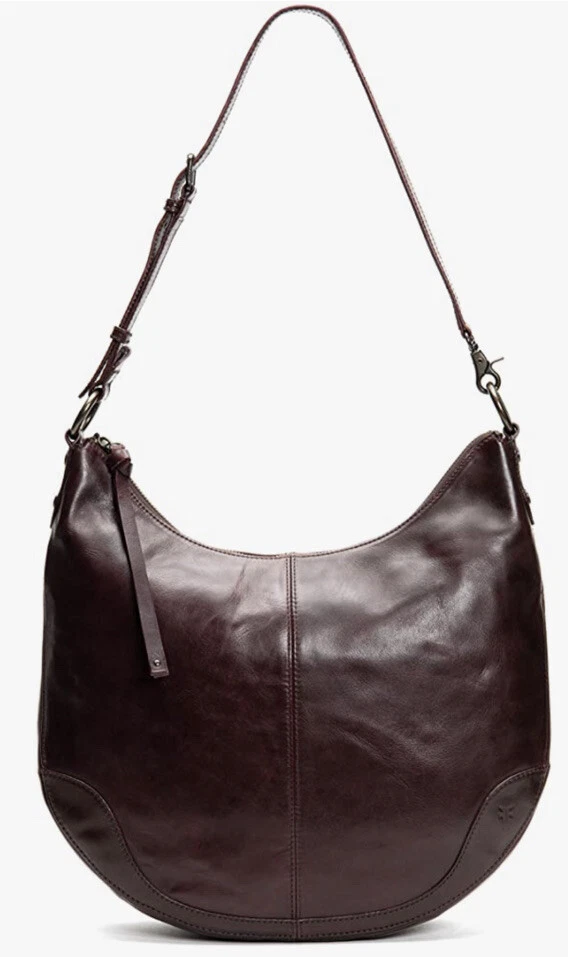 Frye Melissa Scoop Hobo Merlot Color Bolso Grande Hobo Borgoña Bolso B000558 Foto 2 de 4