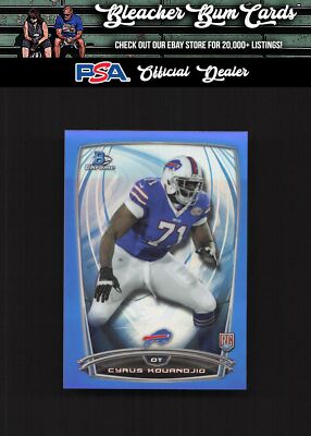 2014 Bowman Chrome 176 Cyrus Kouandjio Blue Refractor /199