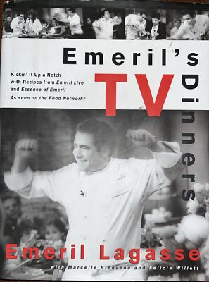 Emeril signed Book Hardcover Emeril s TV Dinners JSA Coa Autographed Auto