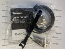Targus ASP66GLX Defcon Nscl Combo Cable Lock Black Serialized