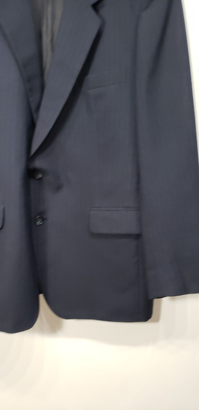 Giacca blazer tuta Yves Saint Laurent blu gessato taglia 42R