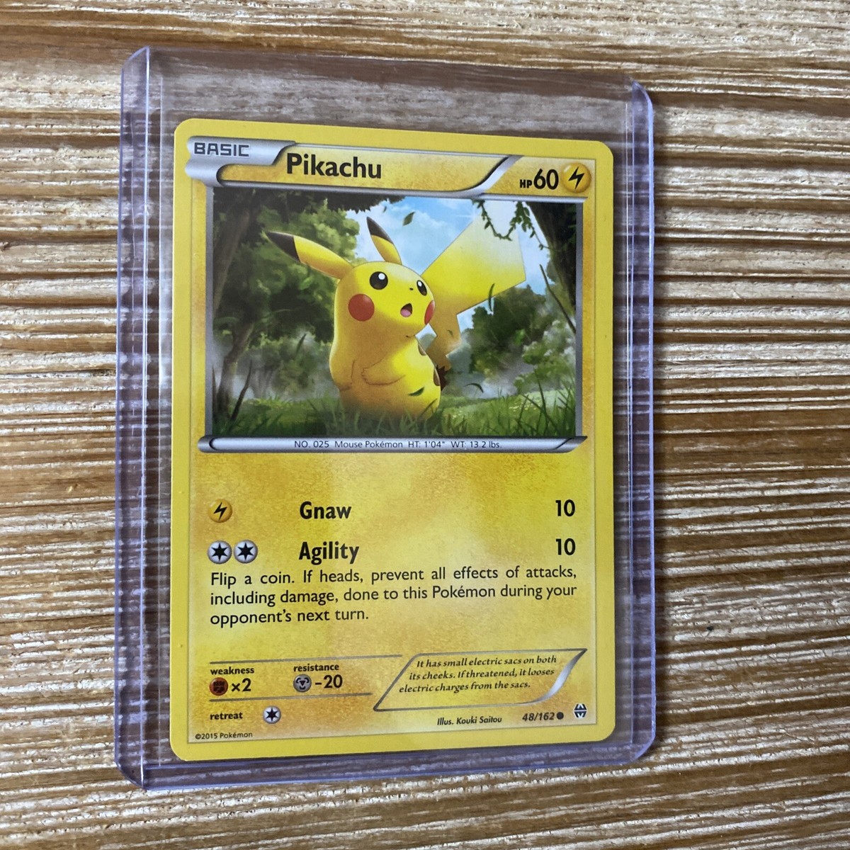 Pokemon TCG Pikachu 48/162 Common 2015 BREAKthrough Near Mint NM