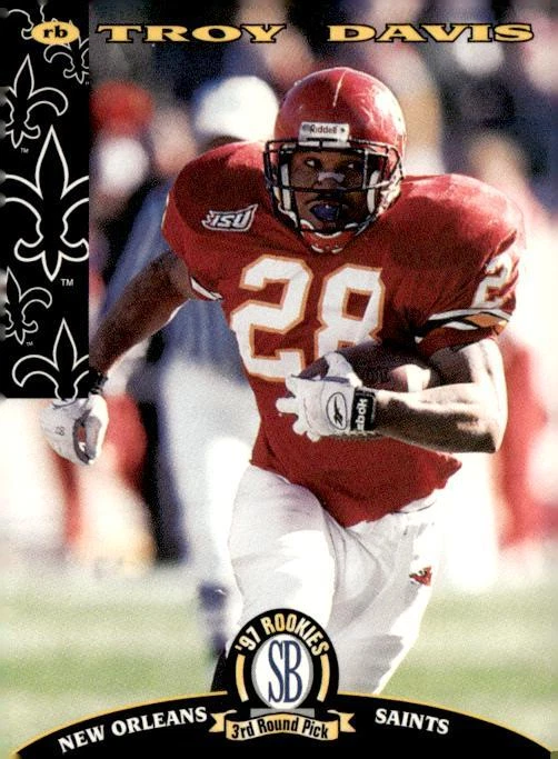 1997 Score Board NFL Rookies #10 Troy Davis