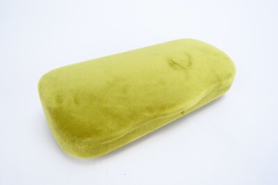 Gucci Velvet Eyewear Case in Olive Yellow with Black Dust Pouch s-l400.jpg main image 3