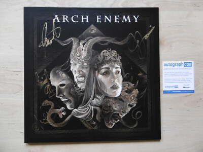Arch Enemy Original Autogramme signed LP-Cover ''Deceivers'' Vinyl ACOA