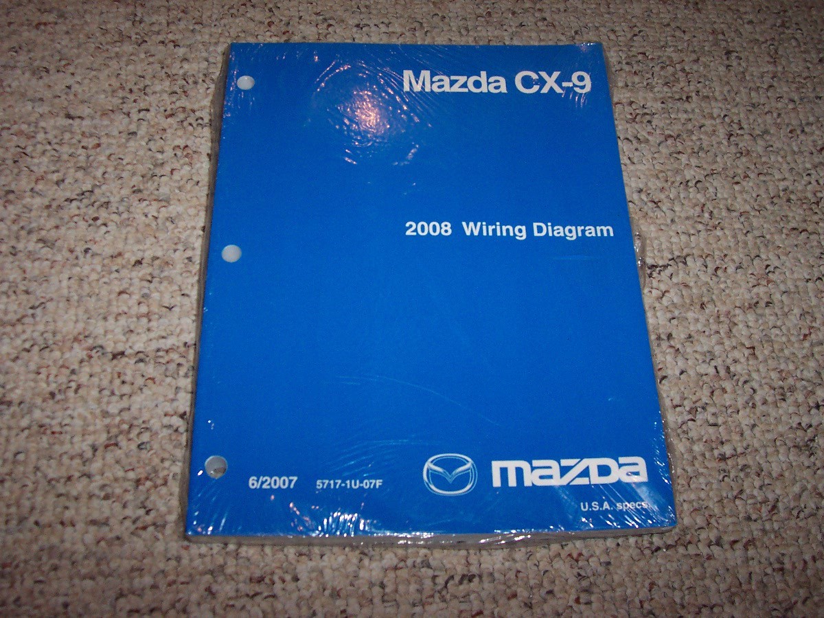 2008 Mazda CX-9 Factory Electrical Wiring Diagram Manual Sport