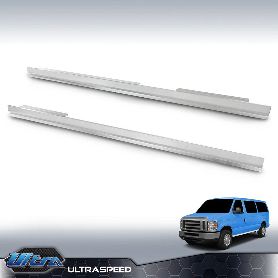 Fit For 1992-2016 Ford E150 E250 Econoline Van Slip-on Rocker Panel Left & Right - Image 2 of 4