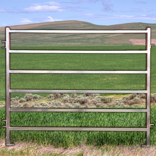 CATTLE YARD PANEL 6 SQUARE RAILS + DROP PINS (Available in Brisbane