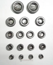 Engine Block Intake Manifold Plug Kit 1/8" 1/4" 3/8" 1/2" 3/4" NPT PLAIN 17 pcs