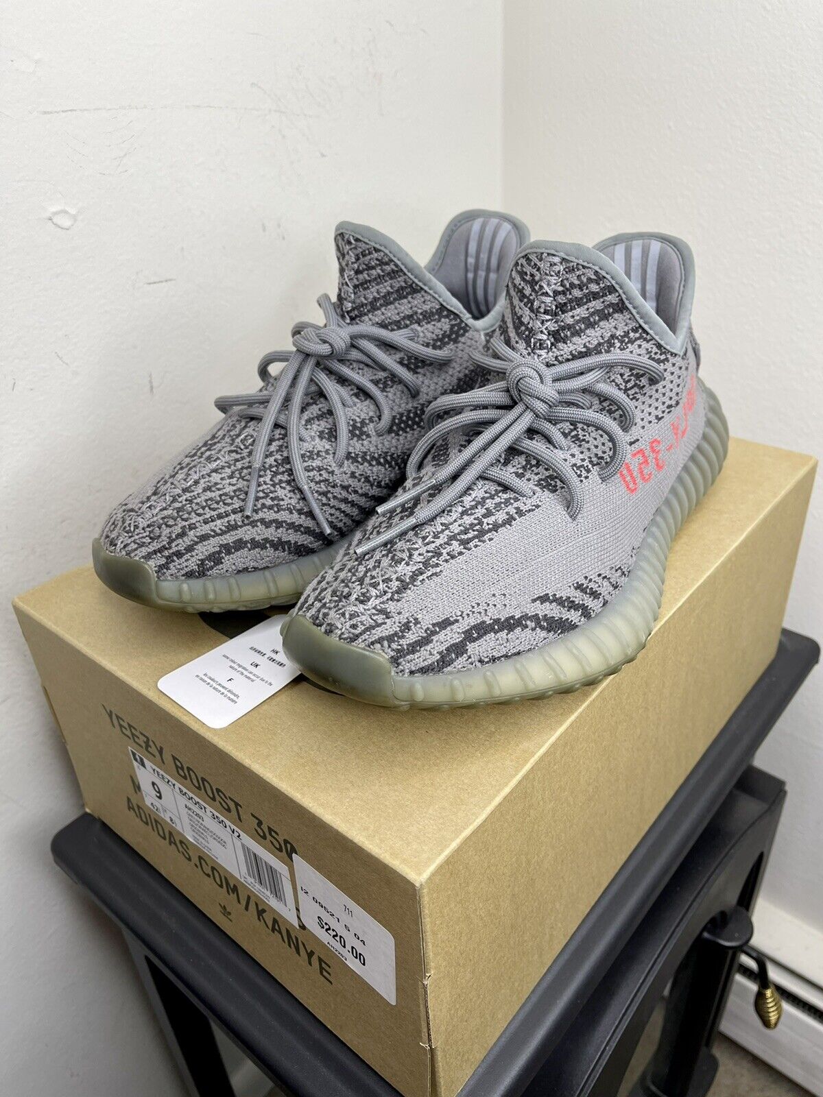 Size 9 Adidas Yeezy Boost 350 V2 Beluga 2.0 AH2203 Ships Out Same Day