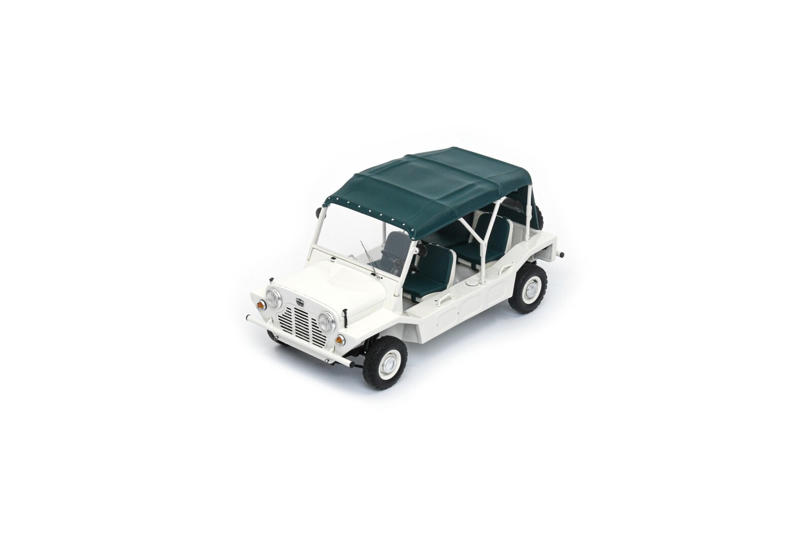 MINI Moke Blanc 1/18 Schuco 450054900 réplique automobile miniature de collection en métal