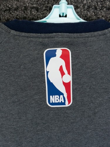 Utah Jazz Sweatshirt Mens Medium Gray Pullover Adidas Logo Graphic Print NBA - Picture 14 of 14