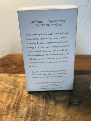 Peanuts Christmas Ornament 2010 Hallmark Keepsake - 60 Years of "Suite-ness" New - Picture 13 of 15