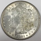 1921 Morgan 90% Silver Dollar - Uncirculated (MS) KM#110 Scratch - 5553