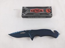 Razor Tactical Blue 8" Titanium Spring Assisted Knife R124