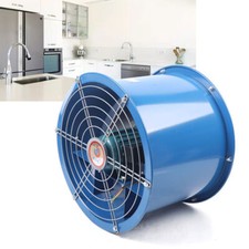 10 Axial Fan Cylinder Pipe Spray Booth Paint Fumes Exhaust Fan 2000mh 250w