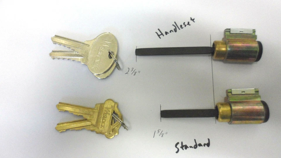 Weslock Replacement Deadbolt Cylinder -Choose standard or Thick Doors