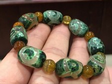 2-piece bead hidden agate bead blessing bracelet