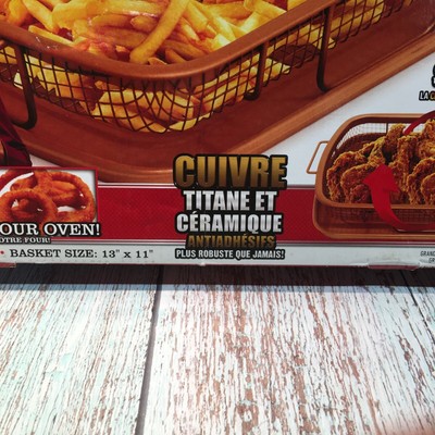 Gotham Steel Copper Crisper French Fries Non Stick Frying Pans