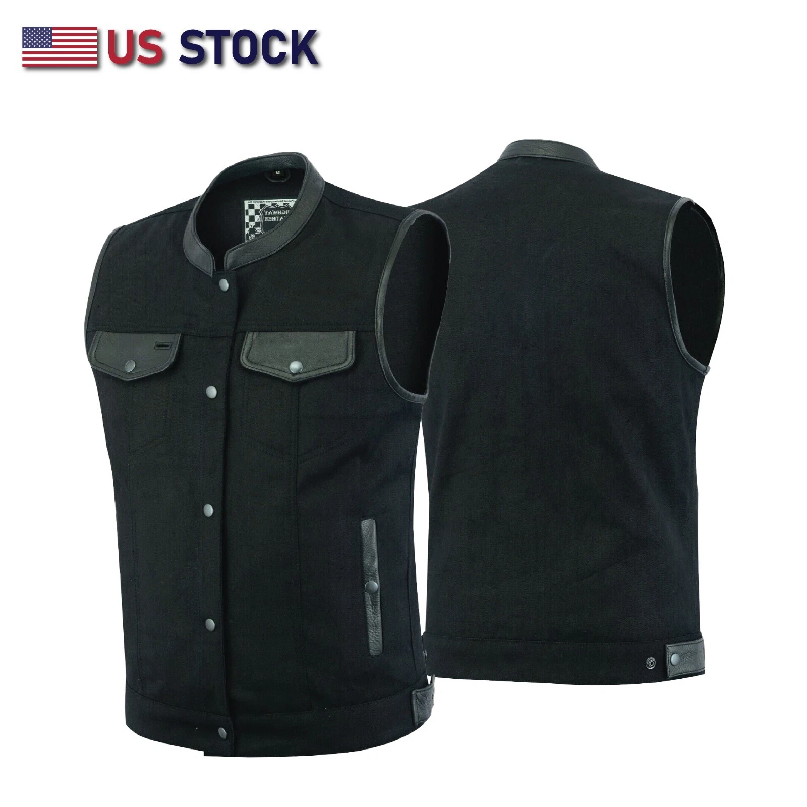 Biker Denim Club Style Anarchy Vest with Conceal Carry Gun Pocket SKU HL21689
Opens in a new window