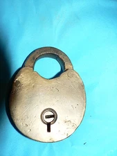 Antique Vintage Brass Steamer Trunk Lock Signed W Boranna Patented 1878