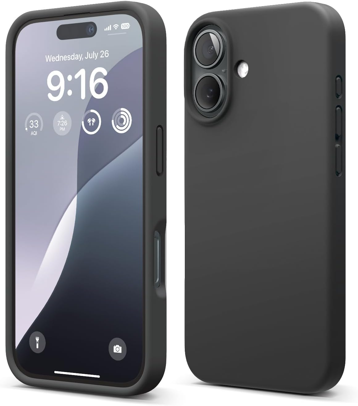 Compatible with Iphone 16 Case, Premium Liquid Silicone Case, Full Body Protecti