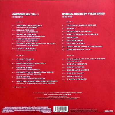 RED & YELLOW VINYL---- GUARDIANS OF THE GALAXY Soundtrack