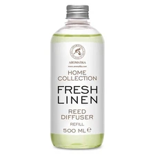Reed Diffuser Refill Fresh Linen 17.0 Fl Oz (500ml) - Room Diffuser Refill - ...