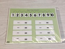 Classroom Set of 10 - Laminated Math Work Mats - Dry Erase 013